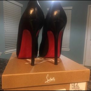 Christian Louboutin Peep Toe Shoes, Size 39.5